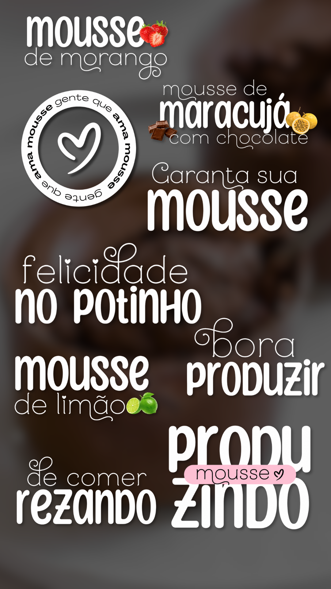 Story de confeitaria montado com figurinhas do Doce Stories