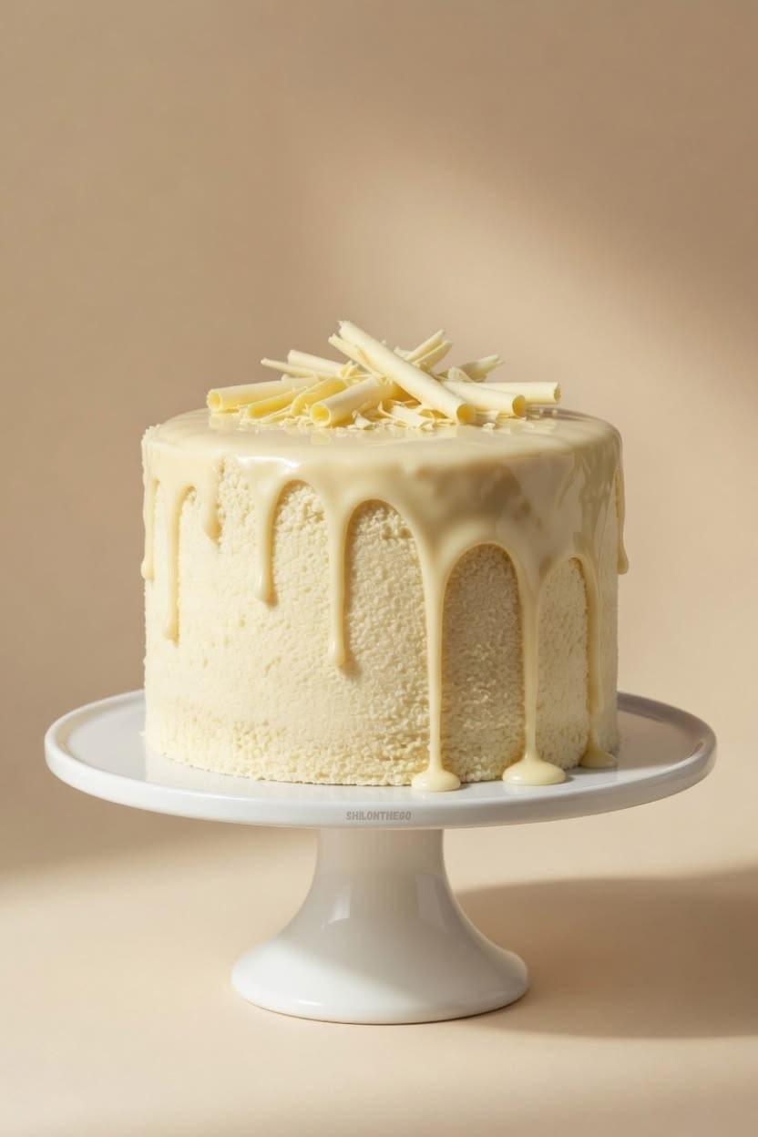 Bolo de chocolate branco sem figurinhas do Doce Stories