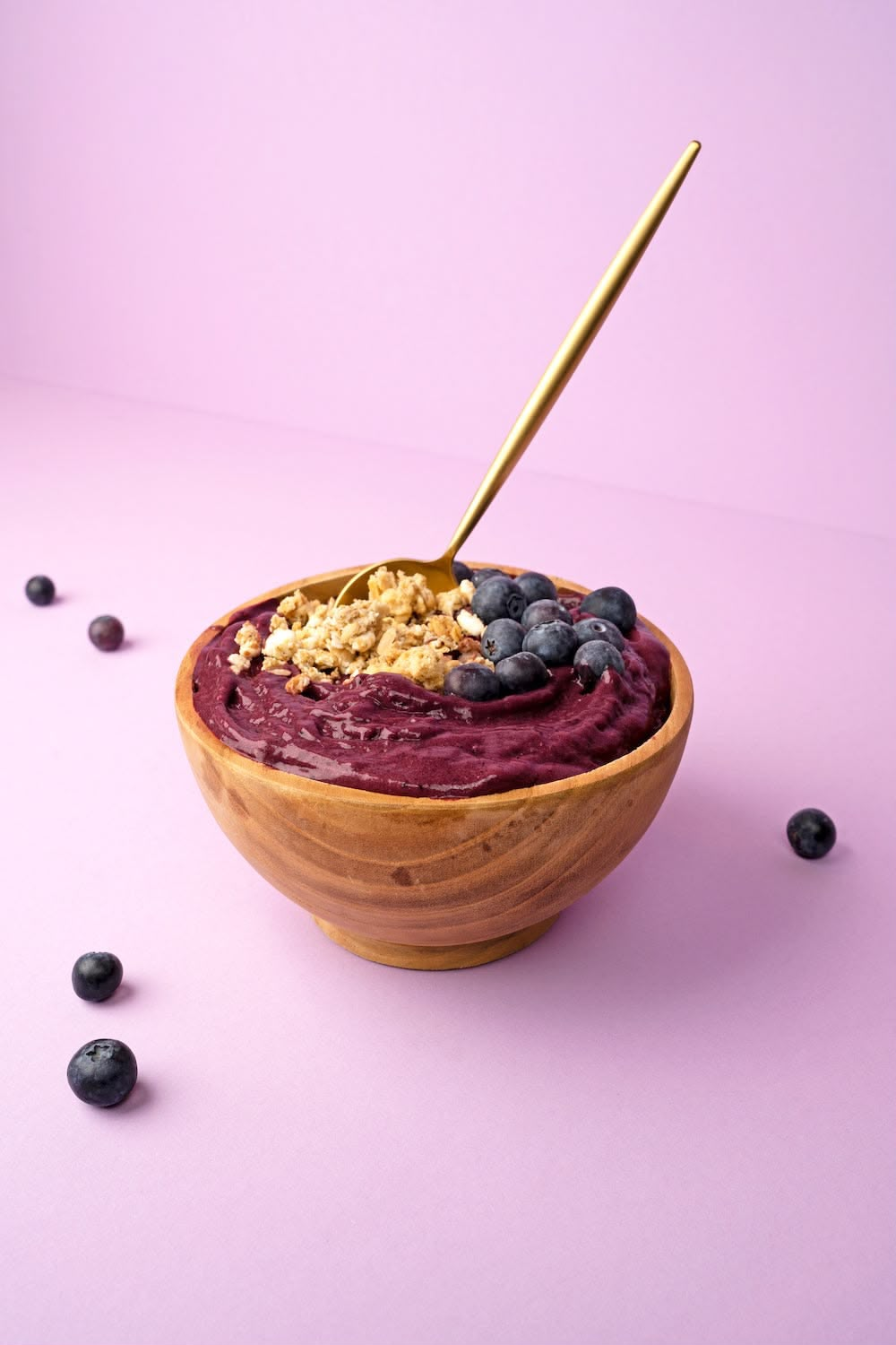 Açaí na tigela sem figurinhas do Doce Stories
